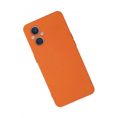 Mey İthalat®   Reno 7 Lite Kılıf Nano içi Kadife Silikon - Turuncu
