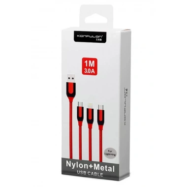 Mey İthalat® S51 Lightning Kablo iphone Uyumlu 1M 3A - Siyah