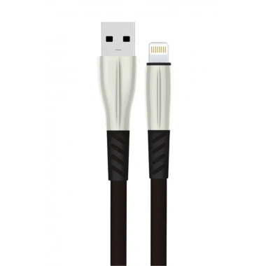 Mey İthalat® S89 Metal Uçlu Lightning Kablo iphone Uyumlu 1M 2.4A - Siyah