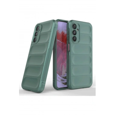 Mey İthalat®  Samsung A36 Kılıf Optimum Silikon - Koyu Yeşil