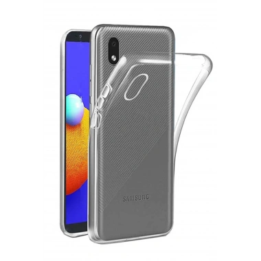 Mey İthalat®  Samsung Galaxy A01 Core Kılıf Lüx Şeffaf Silikon