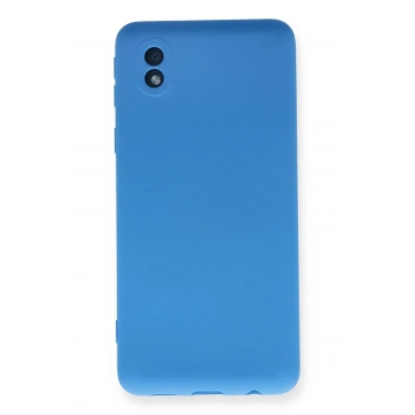 Mey İthalat®  Samsung Galaxy A01 Core Kılıf Nano içi Kadife Silikon - Mavi