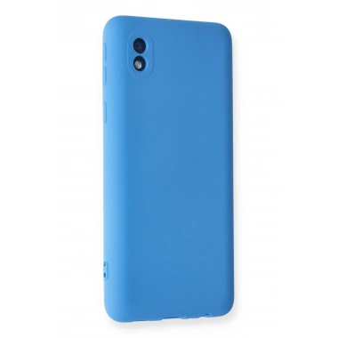 Mey İthalat®  Samsung Galaxy A01 Core Kılıf Nano içi Kadife Silikon - Mavi