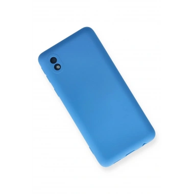 Mey İthalat®  Samsung Galaxy A01 Core Kılıf Nano içi Kadife Silikon - Mavi