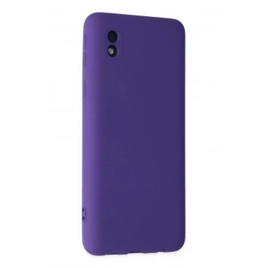 Mey İthalat®  Samsung Galaxy A01 Core Kılıf Nano içi Kadife Silikon - Mor