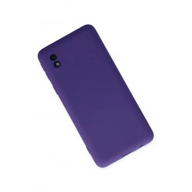 Mey İthalat®  Samsung Galaxy A01 Core Kılıf Nano içi Kadife Silikon - Mor