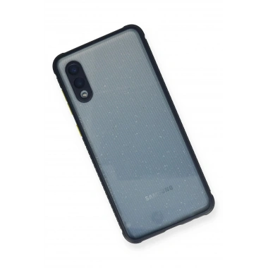 Mey İthalat® Samsung Galaxy A02 Kılıf Miami Şeffaf Silikon - Lacivert
