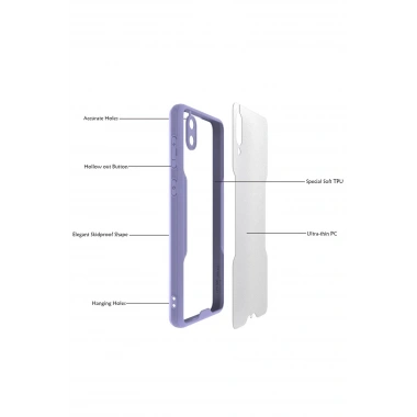 Mey İthalat®  Samsung Galaxy A02 Kılıf Platin Silikon - Sarı