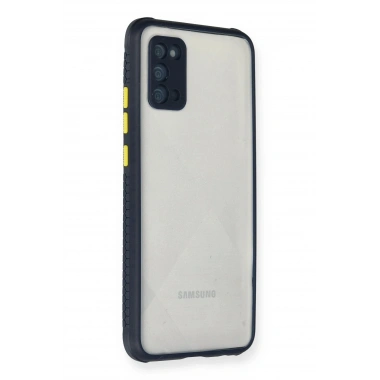 Mey İthalat® Samsung Galaxy A02S Kılıf Miami Şeffaf Silikon - Lacivert