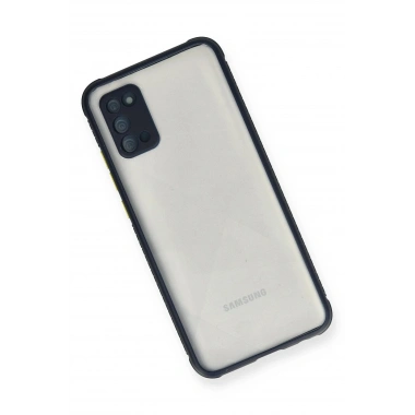 Mey İthalat® Samsung Galaxy A02S Kılıf Miami Şeffaf Silikon - Lacivert
