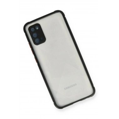 Mey İthalat® Samsung Galaxy A02S Kılıf Miami Şeffaf Silikon - Siyah