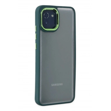 Mey İthalat® Samsung Galaxy A03 Kılıf Dora Kapak - Haki Yeşil