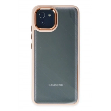 Mey İthalat® Samsung Galaxy A03 Kılıf Dora Kapak - Pudra