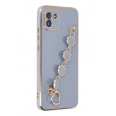 Mey İthalat® Samsung Galaxy A03 Kılıf Esila Silikon - Gri