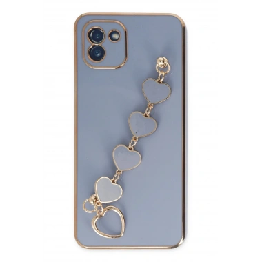 Mey İthalat® Samsung Galaxy A03 Kılıf Esila Silikon - Gri