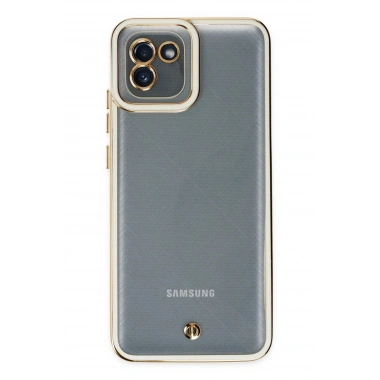 Mey İthalat® Samsung Galaxy A03 Kılıf Liva Lens Silikon - Beyaz