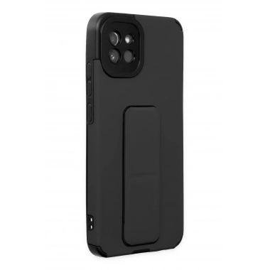 Mey İthalat® Samsung Galaxy A03 Kılıf Mega Standlı Silikon - Siyah