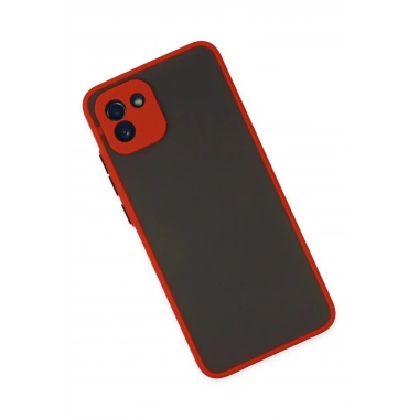 Mey İthalat®  Samsung Galaxy A03 Kılıf Montreal Silikon Kapak - Kırmızı