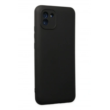 Mey İthalat®  Samsung Galaxy A03 Kılıf Nano içi Kadife Silikon - Siyah