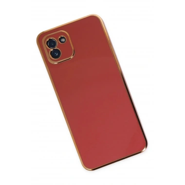 Mey İthalat®  Samsung Galaxy A03 Kılıf Volet Silikon - Kırmızı