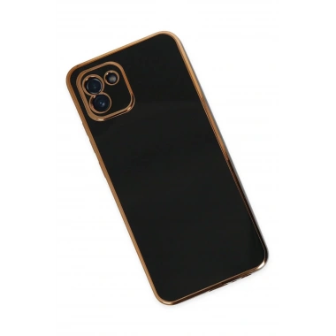 Mey İthalat®  Samsung Galaxy A03 Kılıf Volet Silikon - Siyah