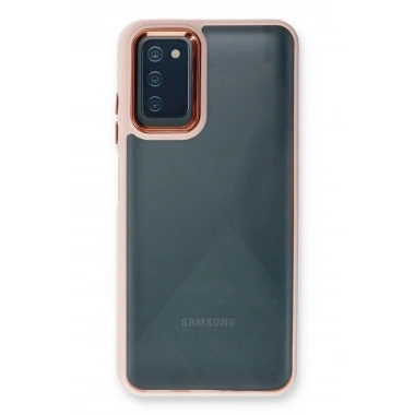 Mey İthalat® Samsung Galaxy A03S Kılıf Dora Kapak - Pudra
