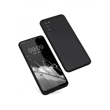 Mey İthalat®  Samsung Galaxy A03S Kılıf First Silikon - Siyah