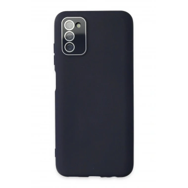 Mey İthalat® Samsung Galaxy A03S Kılıf Lansman Glass Kapak - Lacivert