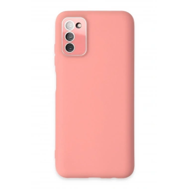 Mey İthalat® Samsung Galaxy A03S Kılıf Lansman Glass Kapak - Pembe