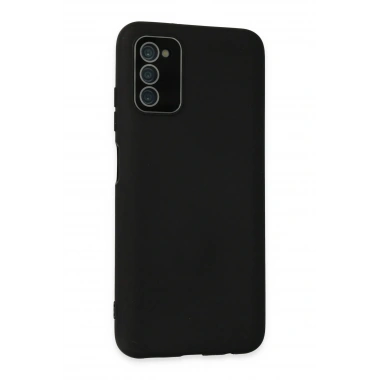 Mey İthalat® Samsung Galaxy A03S Kılıf Lansman Glass Kapak - Siyah
