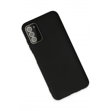 Mey İthalat® Samsung Galaxy A03S Kılıf Lansman Glass Kapak - Siyah