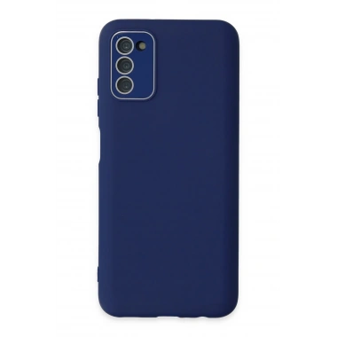 Mey İthalat®  Samsung Galaxy A03S Kılıf Lansman Glass Kapak - Sky Blue