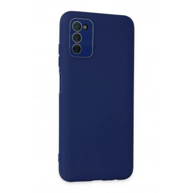 Mey İthalat®  Samsung Galaxy A03S Kılıf Lansman Glass Kapak - Sky Blue