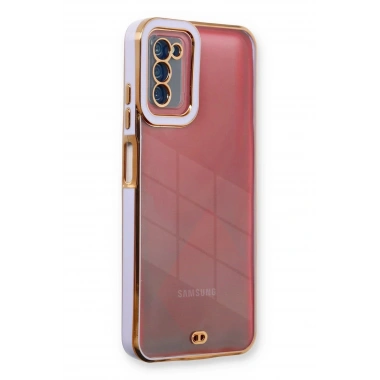 Mey İthalat® Samsung Galaxy A03S Kılıf Liva Lens Silikon - Lila