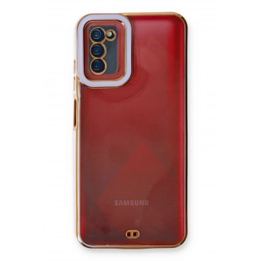 Mey İthalat® Samsung Galaxy A03S Kılıf Liva Lens Silikon - Lila