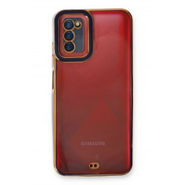 Mey İthalat®  Samsung Galaxy A03S Kılıf Liva Lens Silikon - Mavi