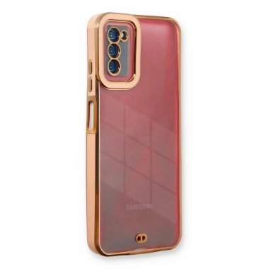 Mey İthalat® Samsung Galaxy A03S Kılıf Liva Lens Silikon - Rose