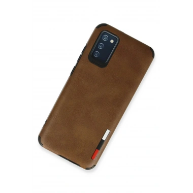 Mey İthalat® Samsung Galaxy A03S Kılıf Loop Deri Silikon - Kahverengi