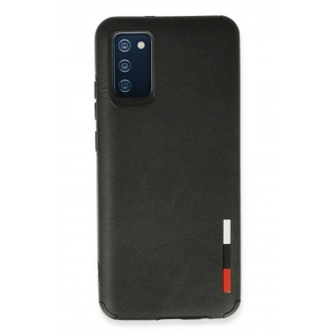 Mey İthalat® Samsung Galaxy A03S Kılıf Loop Deri Silikon - Siyah