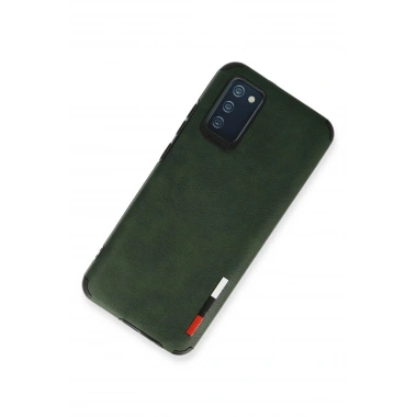 Mey İthalat® Samsung Galaxy A03S Kılıf Loop Deri Silikon - Yeşil