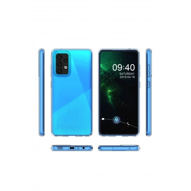 Mey İthalat®  Samsung Galaxy A03S Kılıf Lüx Şeffaf Silikon