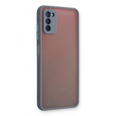 Mey İthalat®  Samsung Galaxy A03S Kılıf Montreal Silikon Kapak - Gri