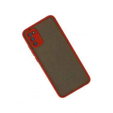 Mey İthalat®  Samsung Galaxy A03S Kılıf Montreal Silikon Kapak - Kırmızı