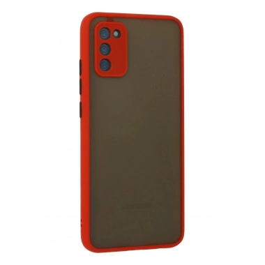 Mey İthalat®  Samsung Galaxy A03S Kılıf Montreal Silikon Kapak - Kırmızı