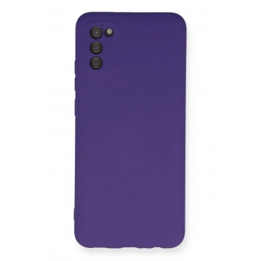 Mey İthalat®  Samsung Galaxy A03S Kılıf Nano içi Kadife Silikon - Mor