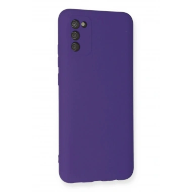 Mey İthalat®  Samsung Galaxy A03S Kılıf Nano içi Kadife Silikon - Mor