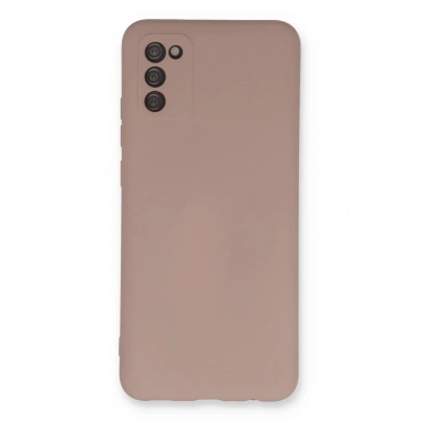 Mey İthalat®  Samsung Galaxy A03S Kılıf Nano içi Kadife Silikon - Pudra