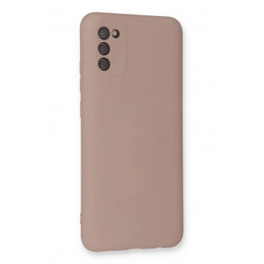 Mey İthalat®  Samsung Galaxy A03S Kılıf Nano içi Kadife Silikon - Pudra