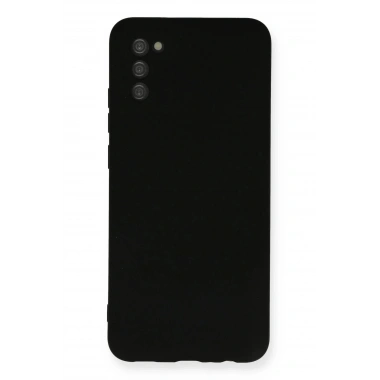 Mey İthalat®  Samsung Galaxy A03S Kılıf Nano içi Kadife Silikon - Siyah