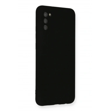 Mey İthalat®  Samsung Galaxy A03S Kılıf Nano içi Kadife Silikon - Siyah